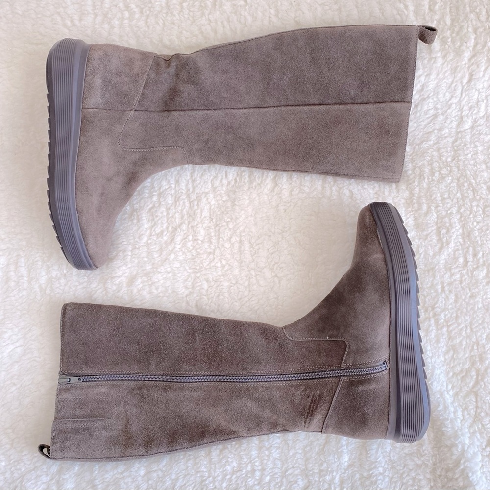 Naturalizer NWOT Womens Torence High Shaft Boots, Taupe Suede, 7.5W